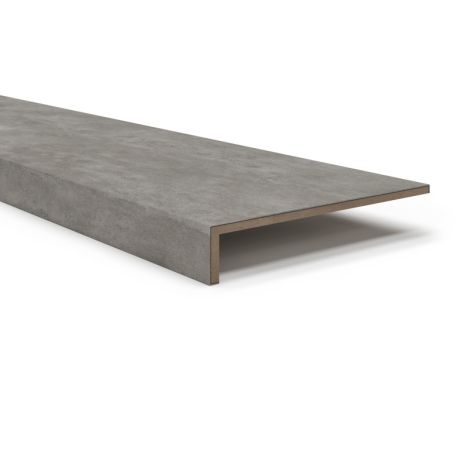 Overzettrede met neus (2 stuks) - PVC toplaag - Mercurius grey