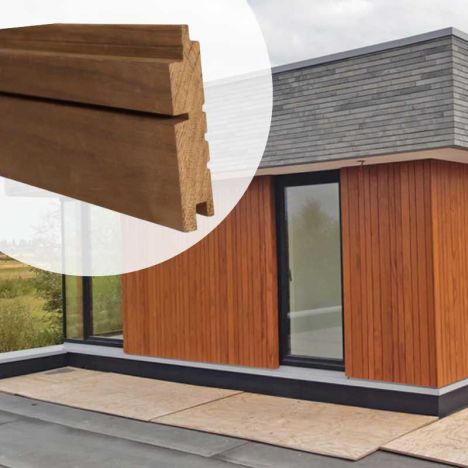Gevelbekleding Thermo Radiata Pine stripes S/L 2,8 x 14 cm