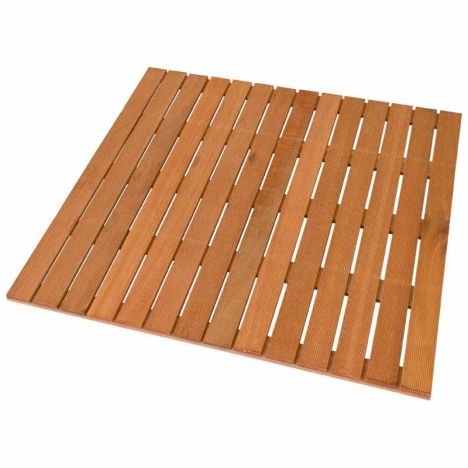 Terrastegel hardhout Bankirai  100 x 100 cm (24 mm) ribbel