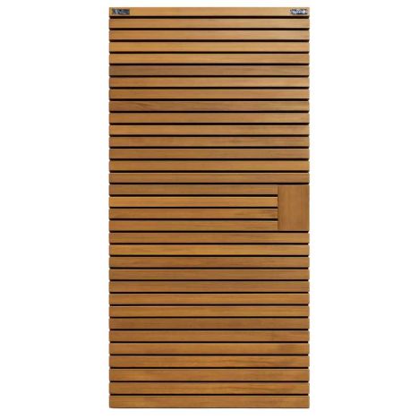 Tuindeur hardhout geschaafd Stripes zwart - 100 x 180 cm