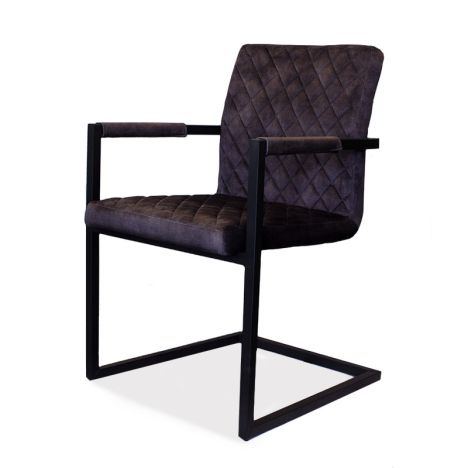 Eetkamerstoel - Rome - stof Adore Antraciet