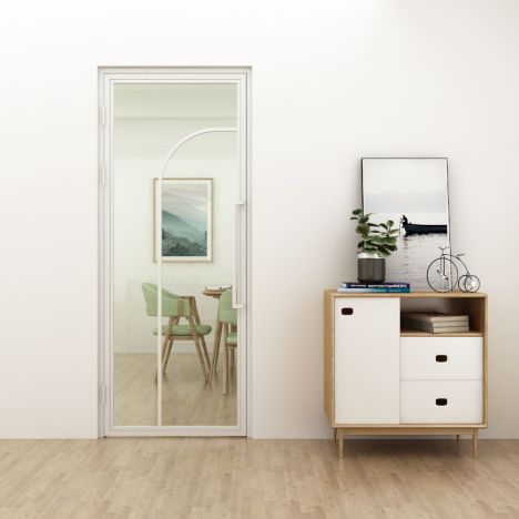 Stalen binnendeur met kozijn - Yumi Wit - Linksdraaiend - 83 x 211,5 cm