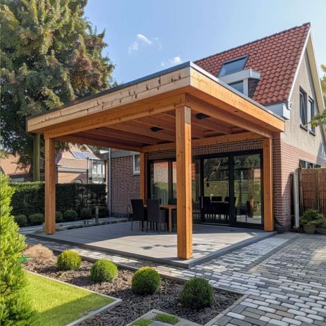 Houten Veranda - Douglas - 300 x 400 cm