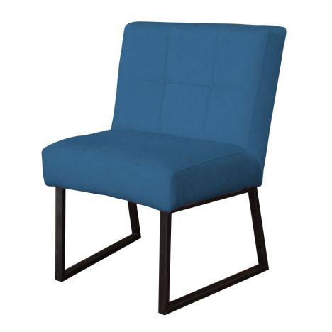 Eetkamerstoel - Amsterdam - geschikt voor ronde tafel - stof Element azure 21