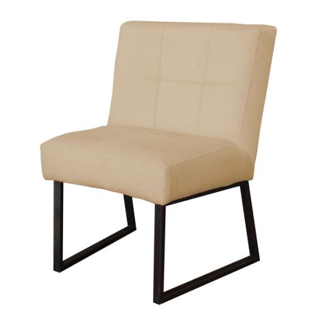 Eetkamerstoel - Amsterdam - geschikt voor ronde tafel - stof Element beige 06