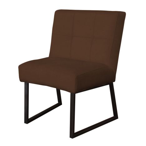 Eetkamerstoel - Amsterdam - geschikt voor ronde tafel - stof Element donkerbruin 25