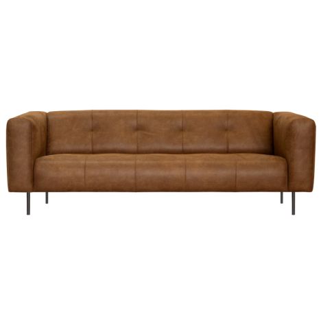 HomingXL 2 zitsbank - Lambada - leer Colorado cognac 03 - 1,88 mtr