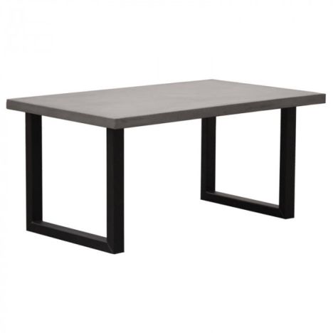 Industriële tafelblad betonlook - 200 x 100 cm - Bladdikte 5 cm - Diverse poten