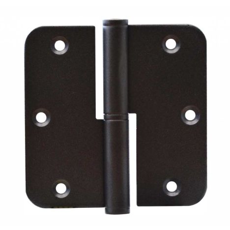 Bladpaumelle Zwart - stompe deur linksdraaiend incl schroeven 89 x 89 mm (2 st)