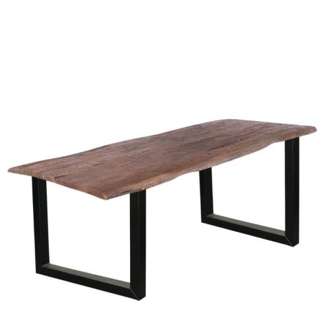 Boomstamtafel massief Acacia Oud Hout - 180 x 100 cm - Bladdikte 5 cm - Diverse poten