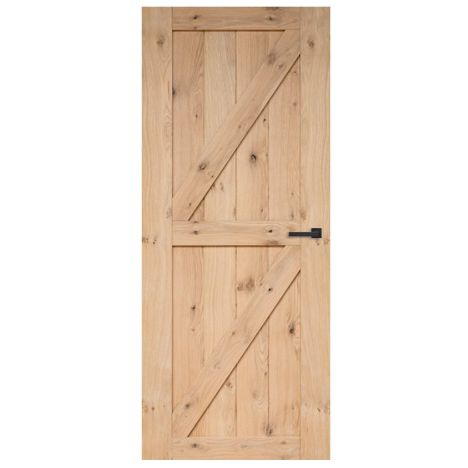 Binnendeur - Cabana Roble - Dos rechts - onbehandeld eiken toplaag