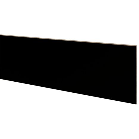Stootbord (3 stuks) - Laminaat - Zwart - 130 x 20 cm
