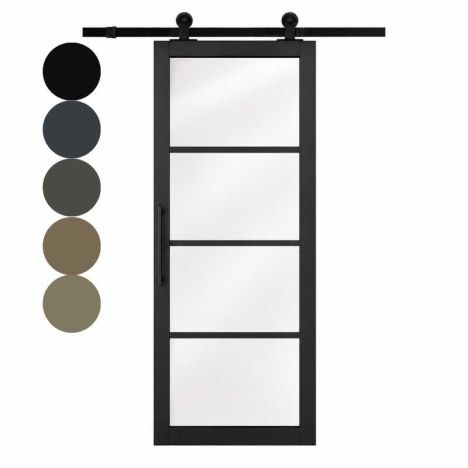 Schuifdeur - Nero Legno - Chiari - Hoogwaardig voorgelakt zwart