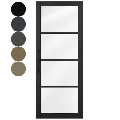 Taatsdeur - Nero Legno - Chiari - Hoogwaardig voorgelakt zwart