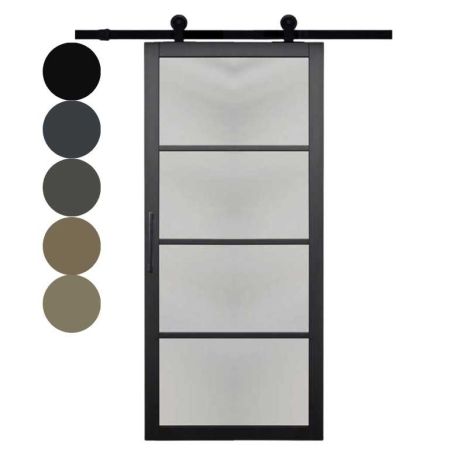 Schuifdeur - Nero Legno - Chiari Tinto - Hoogwaardig voorgelakt zwart