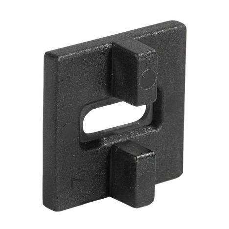 Bevestigingsclips RVS zwart S incl schroeven (100 stuks)