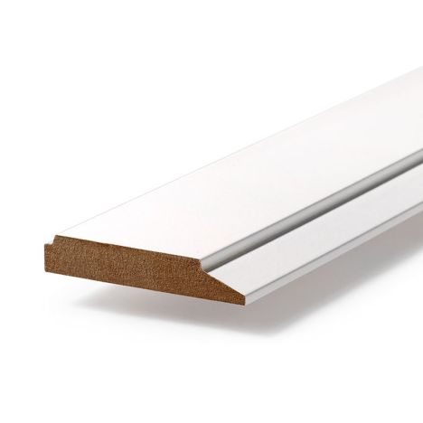 Deurlijst BR3 gegrond wit 248,6 x 7 x 1,2 cm (5 lengtes)