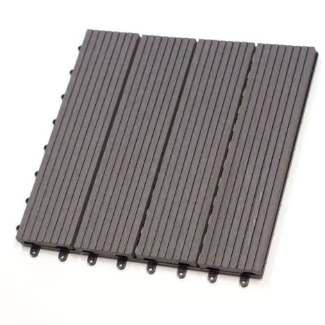 Terrastegel composiet antraciet / lava Easy-Click 30 x 30 cm
