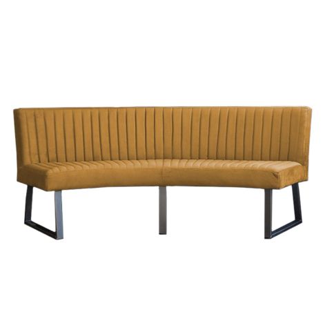 Eetkamerbank - Hengelo - stof Element goud 08 - geschikt voor ovale tafel 240 cm