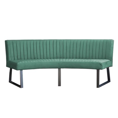 Eetkamerbank - Hengelo - stof Element turquoise 15 - geschikt voor ovale tafel 240 cm