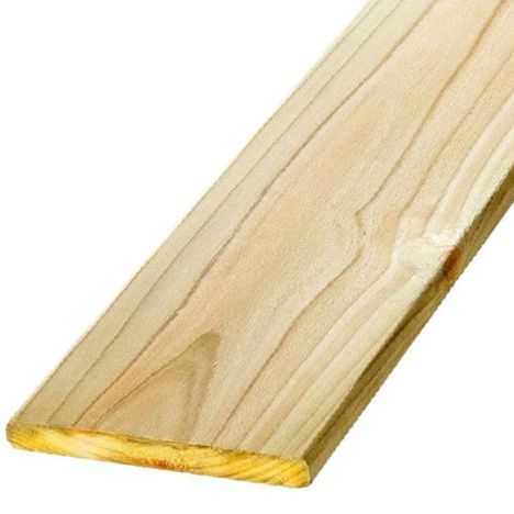Schuttingplank vuren 1,6 x 14,2 cm groen geïmpregneerd (360 cm) geschaafd