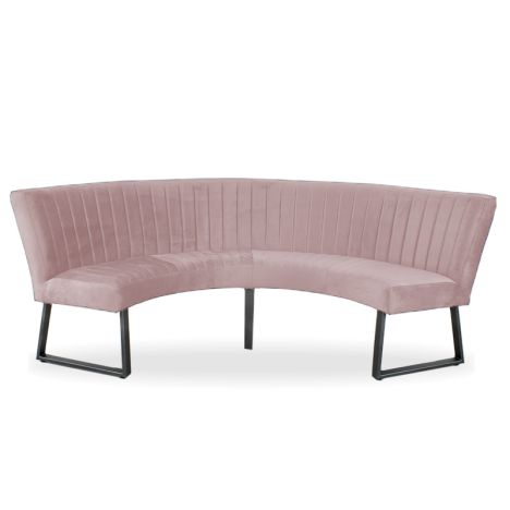 Eetkamerbank - Hengelo - stof Element lichtroze 18 - geschikt voor tafel 150 cm