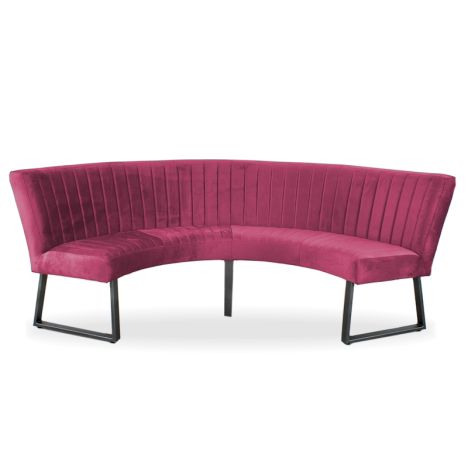 Eetkamerbank - Hengelo - stof Element fuchsia 19 - geschikt voor tafel 150 cm