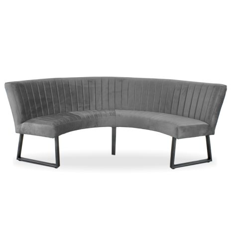 Eetkamerbank - Hengelo - stof Element cementgrijs 23 - geschikt voor tafel 130 cm