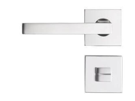 Deurbeslag - Square Silver tbv vrij/bezetslot
