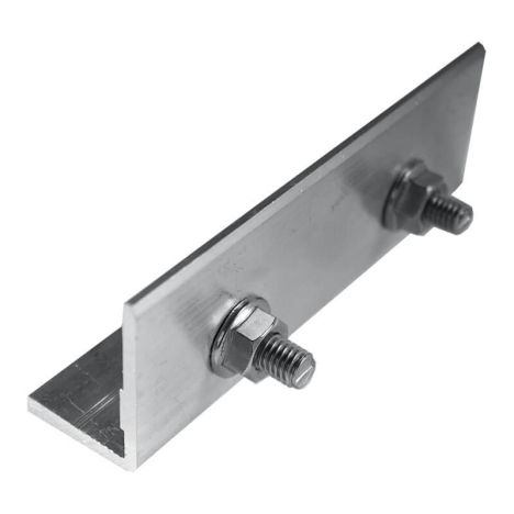 Koppelstuk aluminium - tbv balk aluminium basic 4,0 x 4,0 cm