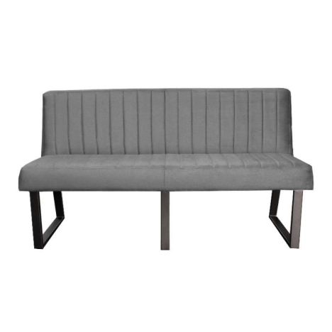 Eetkamerbank - Hengelo - stof Element cementgrijs 23 - 160 cm