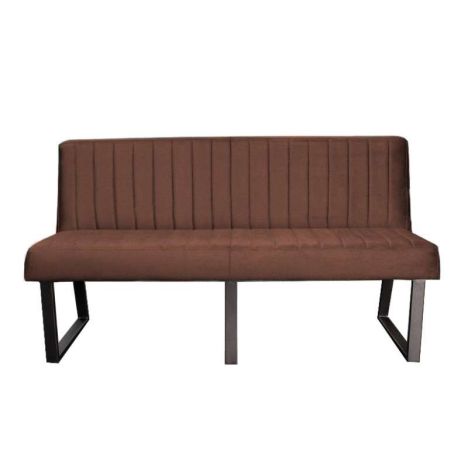 Eetkamerbank - Hengelo - stof Element donkerbruin 25 - 160 cm
