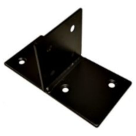 Houtverbinding T-stuk - verzinkt en zwart gepoedercoat - 85 x 85 mm