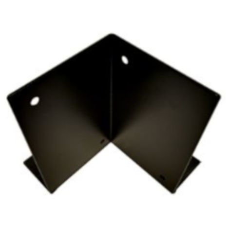 Houtverbinding voetstuk - verzinkt en zwart gepoedercoat - 115 x 115 mm