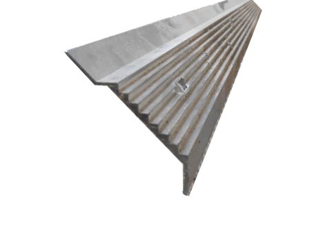 Knelprofiel aluminium blanco 2500 mm