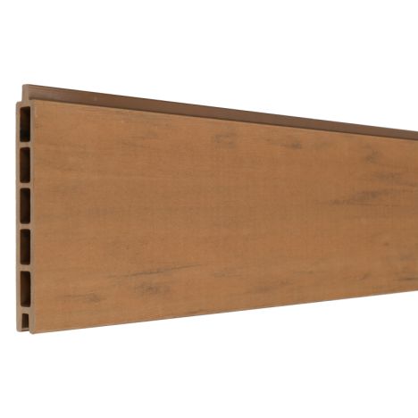 Mix & Match zelfbouw - lamel composiet - bruin gevlamd - 180 x 14 cm (2 stuks)
