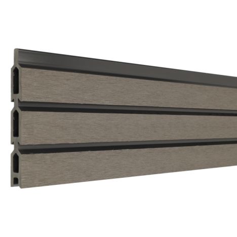 Rhombus zelfbouw - Lamel composiet - Rhombus Triple rock grey - 180 x 15 cm (6 stuks)