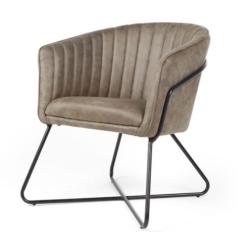 Eetkamerstoel - Nova - lederlook Soft groen