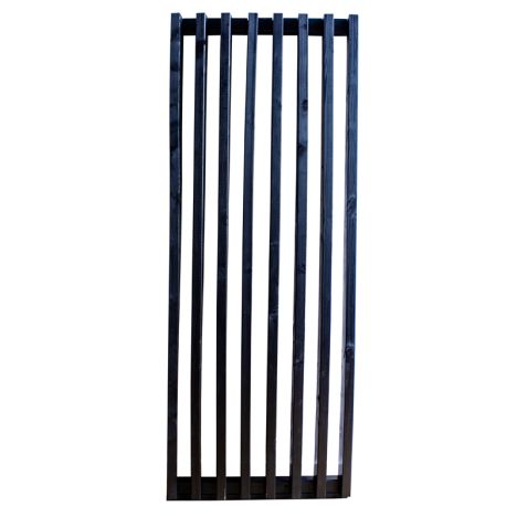 Schutting Douglas - Louvre verticaal zwart (84,4 x 220 cm) module A