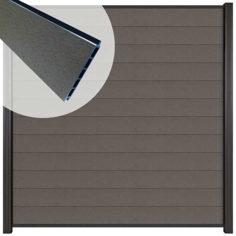 Schutting composiet Mix & Match rockgrey (180 x 180 cm)