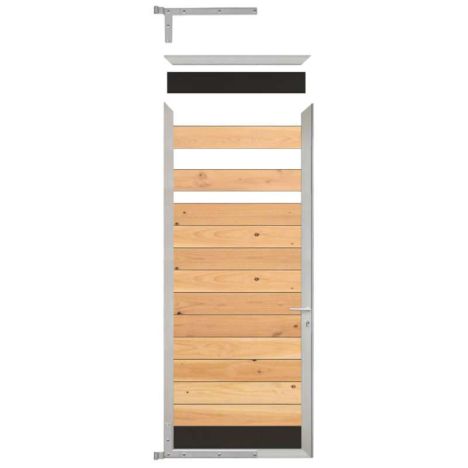 Tuindeur frame aluminium Modular - blank (90 x 200 cm) inclusief beslag