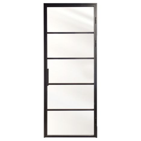 Binnendeur kozijn combinatie - Nero Industriale - Piave - Zwart gepoedercoat aluminium