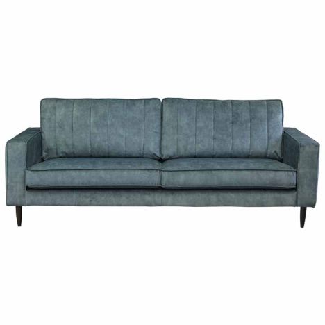 3 zitsbank - Linje - velours Adore blauw 158