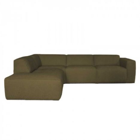 Hoekbankbank Sintra - stof Rackham groen 14 - 223 x 275 cm