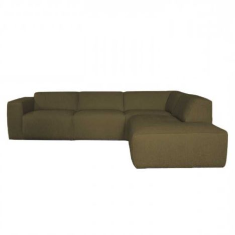 Hoekbankbank Sintra - stof Rackham groen 14 - 275 x 223 cm