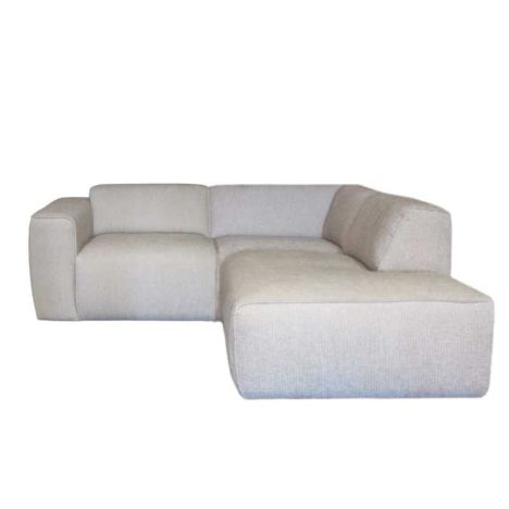 Hoekbankbank Sintra - stof Rackham beige 05 - 197 x 223 cm