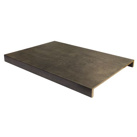 Overzettreden met neus (2 stuks) - Laminaat - Göteborg Beton Donker - 136 x 61 cm