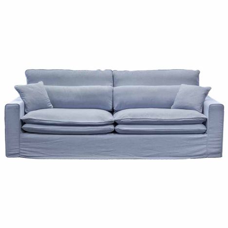 3,5 zitsbank Lösa - stof Siena Baby blauw 611
