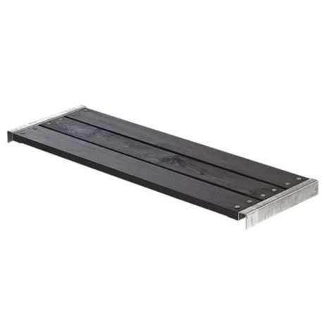 Houten bank vuren geimpregneerd - Cubic & Pipe 120 cm zwart
