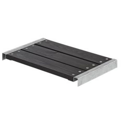 Houten bank vuren geimpregneerd - Cubic & Pipe 60 cm zwart